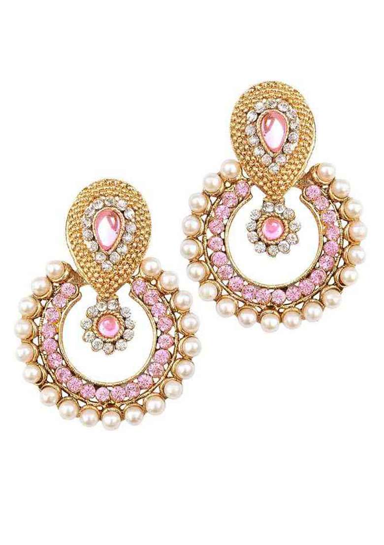 Pink Brasso Earrings - Indya