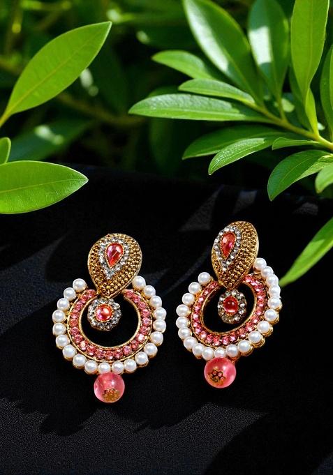 Pink Brasso Earrings