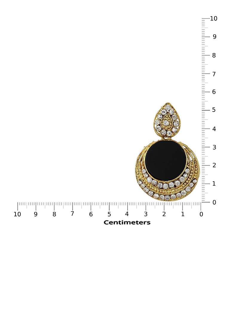 Black Brasso Earrings - Indya