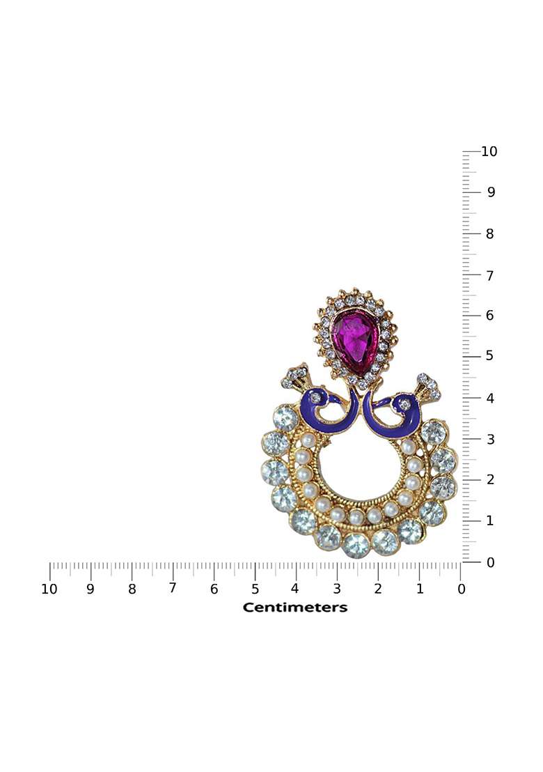 Purple Brasso Earrings - Indya