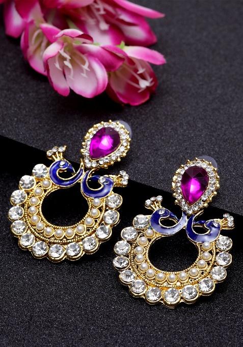 Purple Brasso Earrings