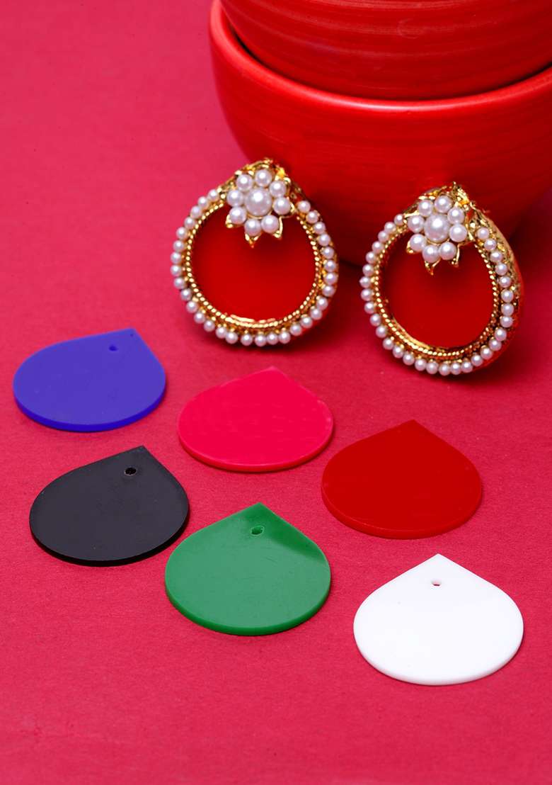 Multicolor Brasso Earrings - Indya