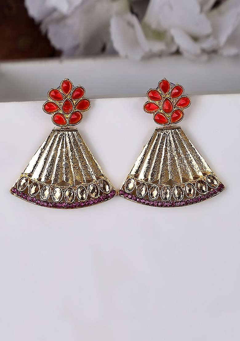 Pink Brasso Earrings - Indya