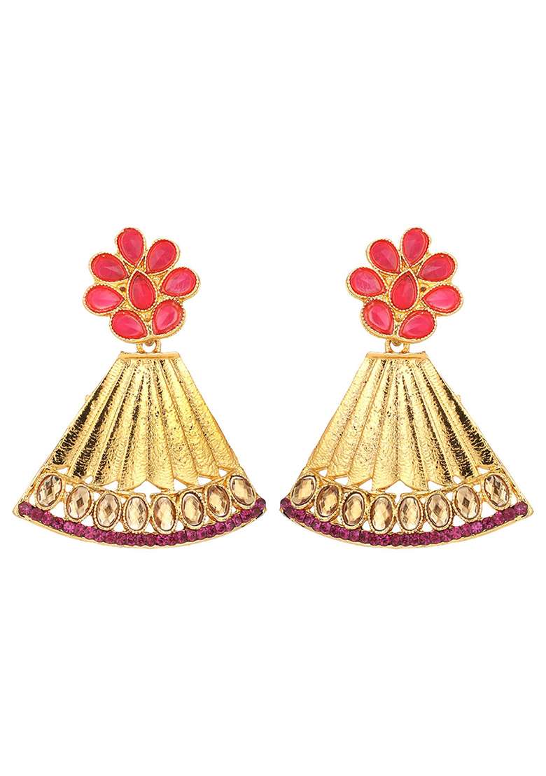 Pink Brasso Earrings - Indya