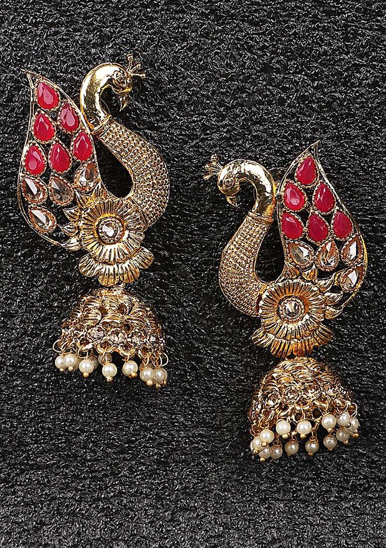 Pink Brasso Earrings - Indya