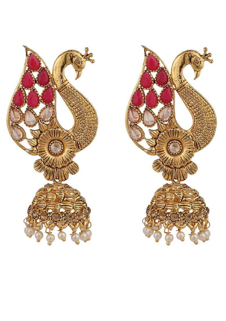 Pink Brasso Earrings - Indya