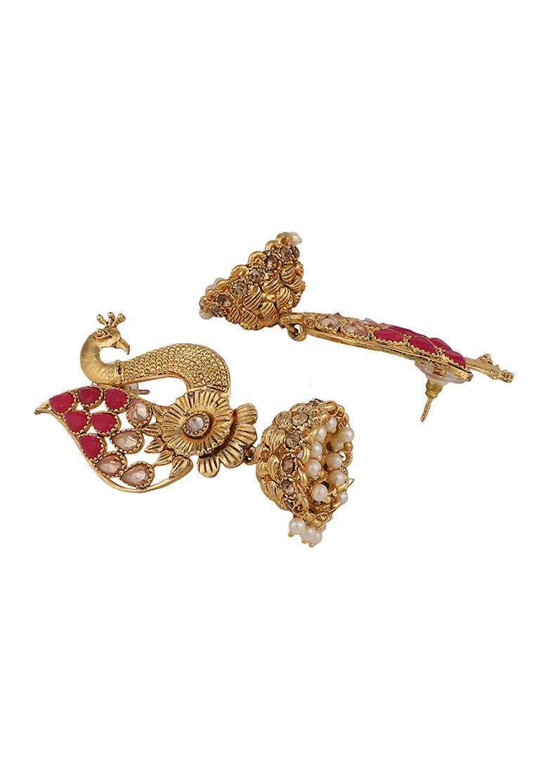 Pink Brasso Earrings - Indya