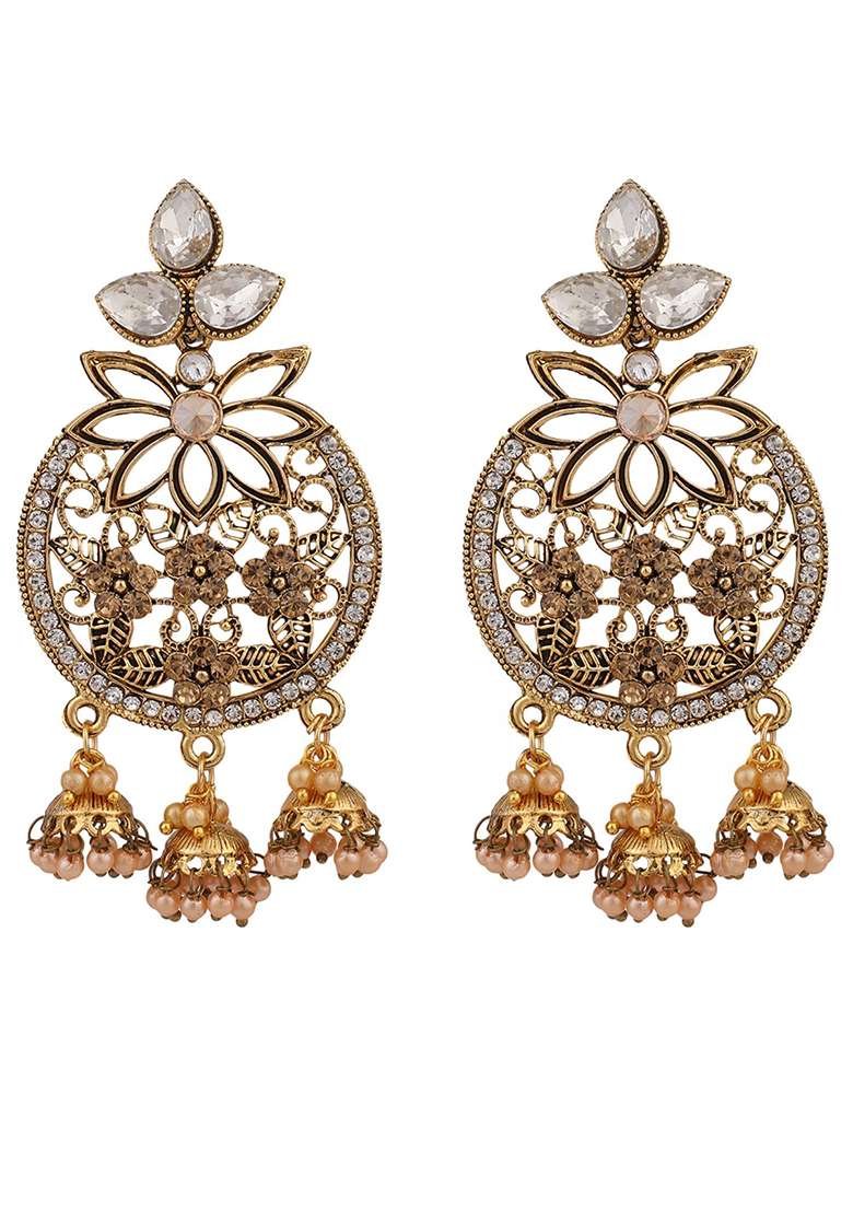 White Brasso Earrings - Indya