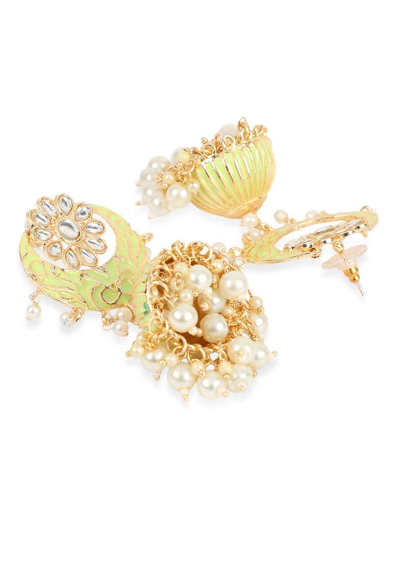 Yellow Brasso Earrings - Indya
