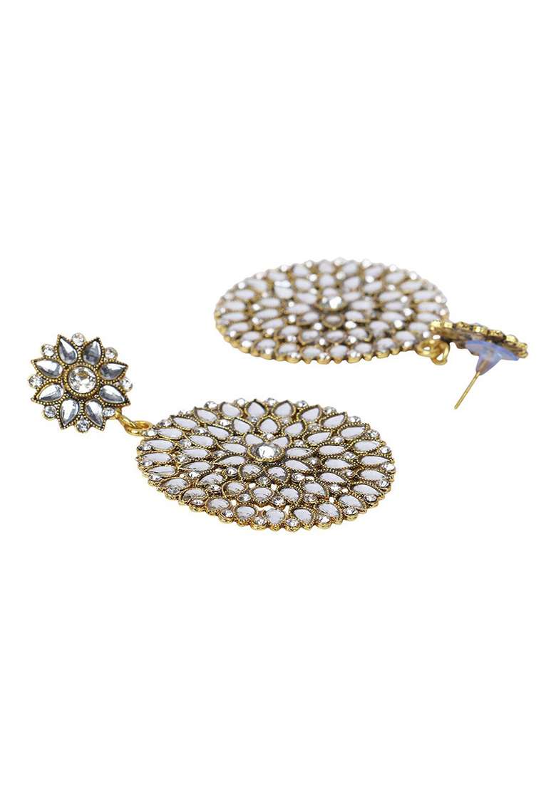 White Brasso Earrings - Indya