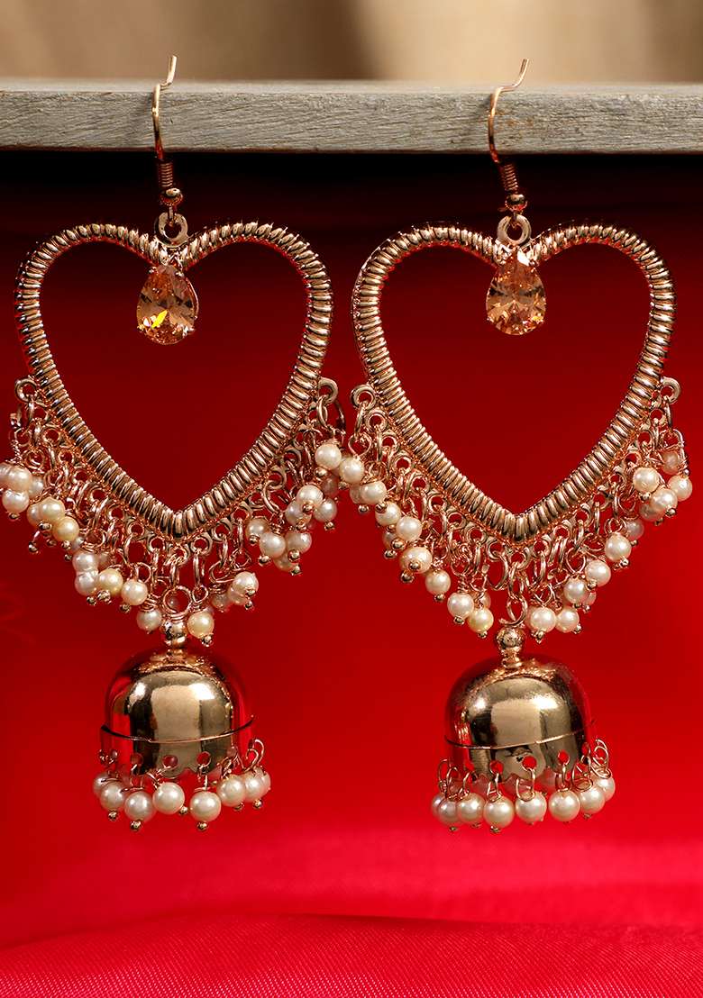 Golden Brasso Earrings - Indya