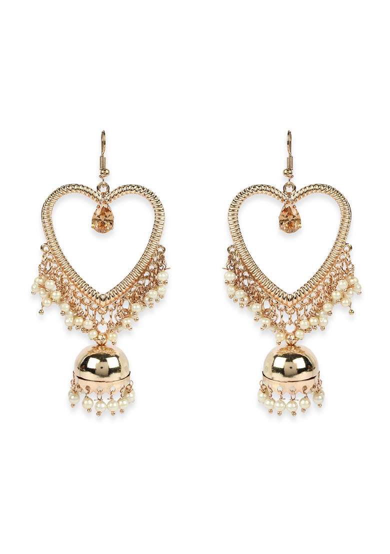 Golden Brasso Earrings - Indya