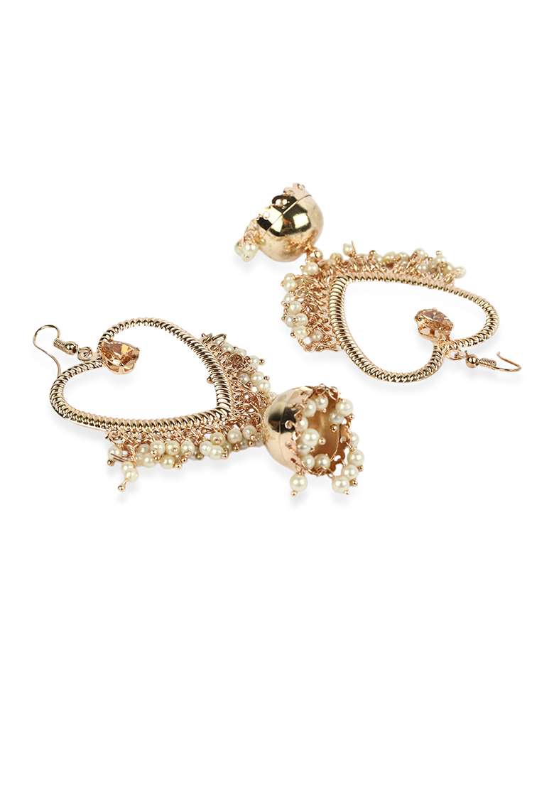 Golden Brasso Earrings - Indya