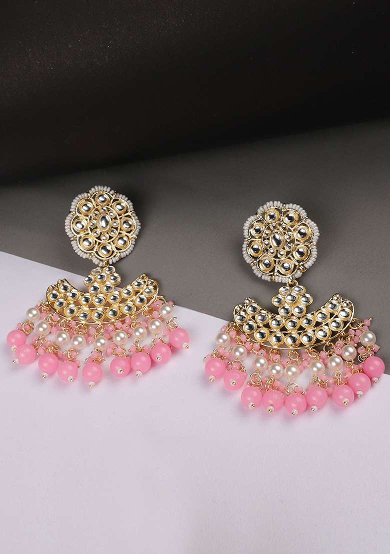 Pink Brasso Earrings - Indya