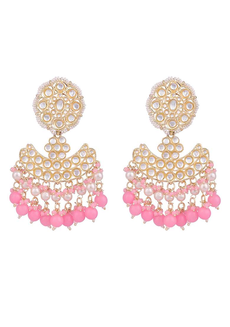 Pink Brasso Earrings - Indya