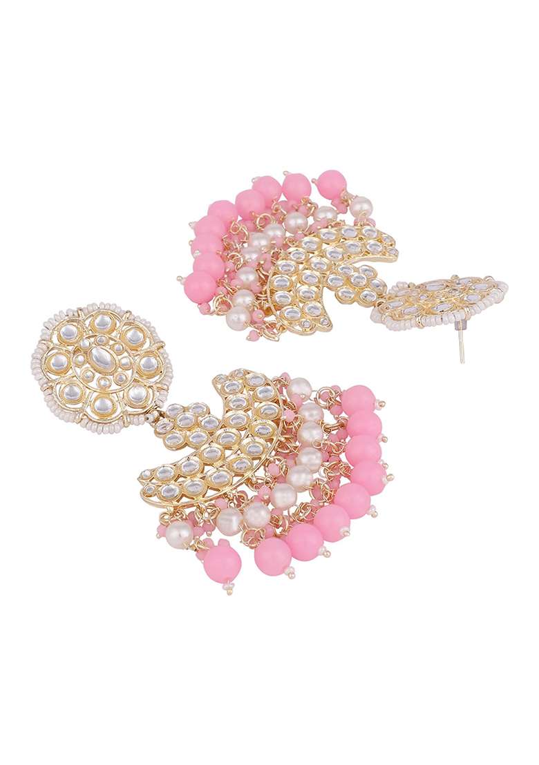 Pink Brasso Earrings - Indya