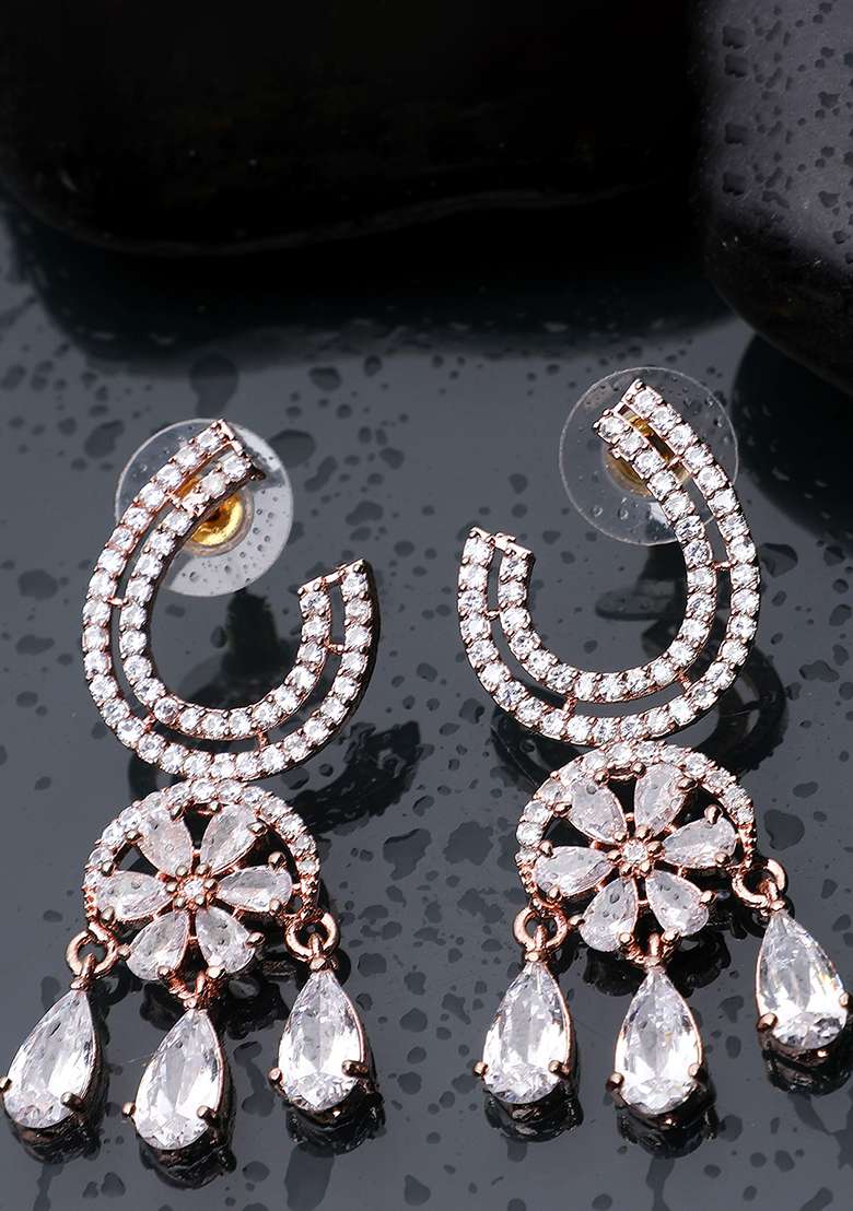 White Brasso Earrings - Indya