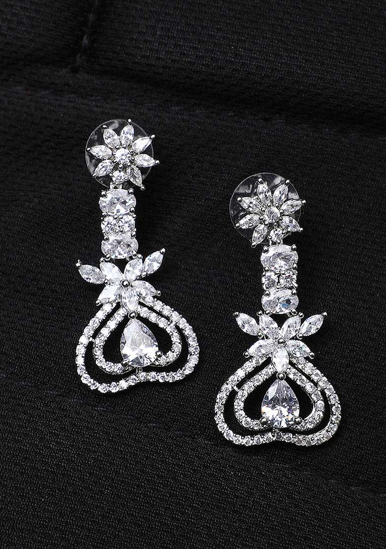 White Brasso Earrings - Indya