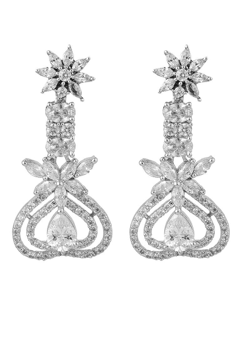 White Brasso Earrings - Indya