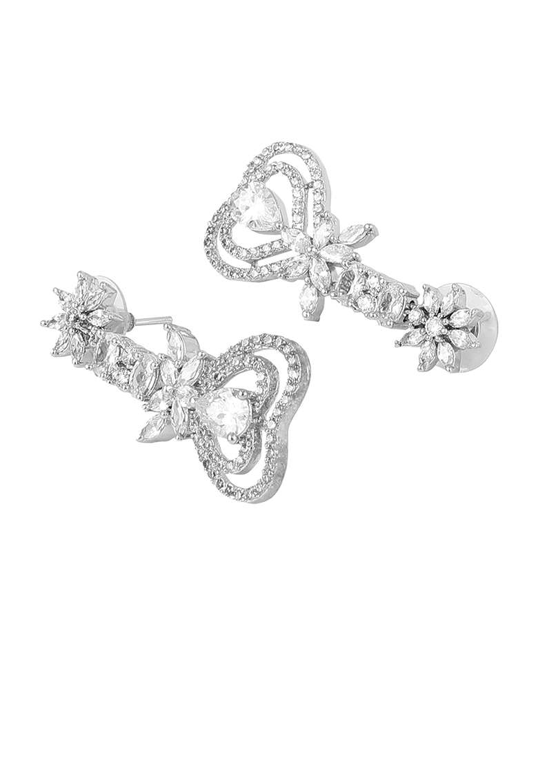 White Brasso Earrings - Indya