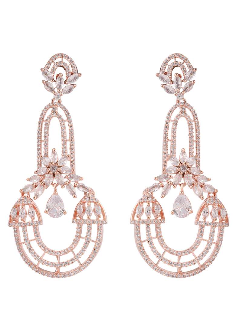 White Brasso Earrings - Indya