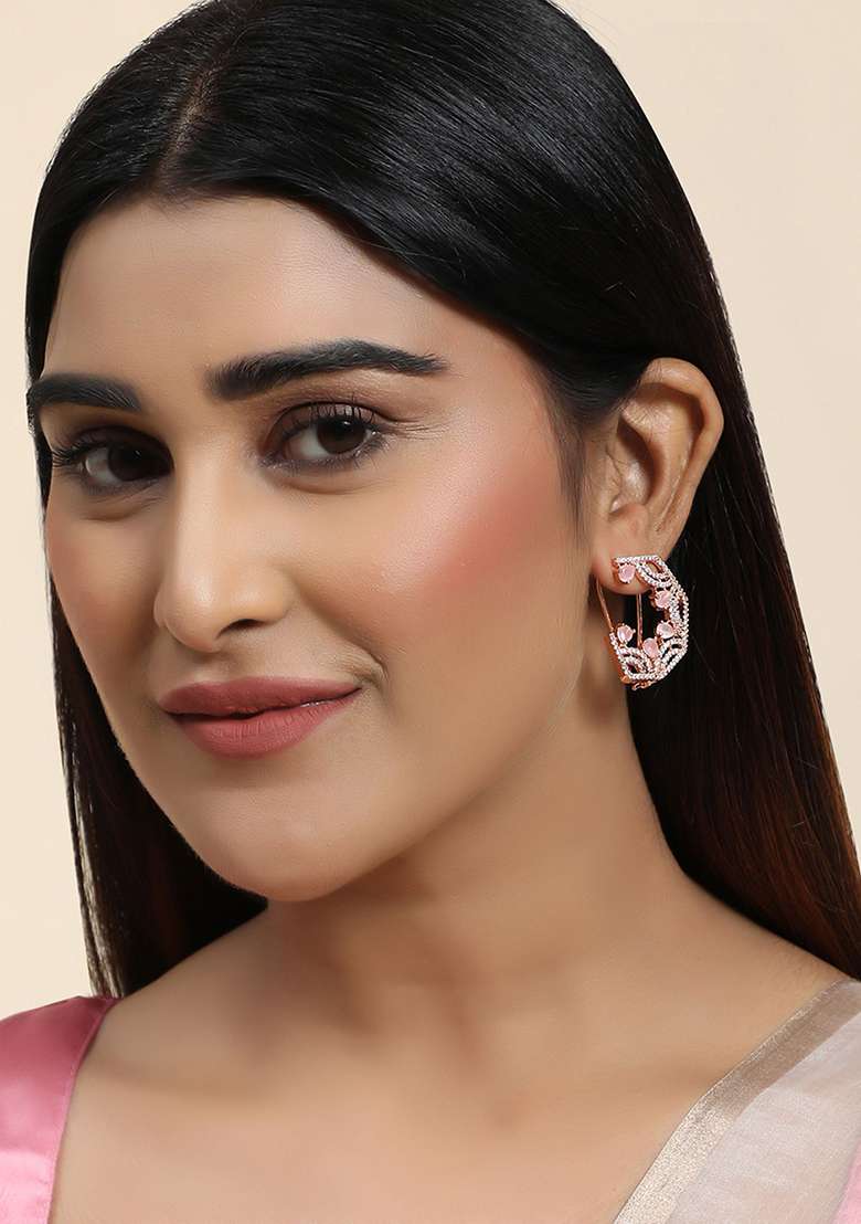 Pink Brasso Earrings - Indya