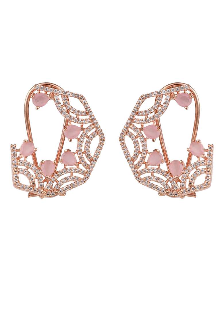 Pink Brasso Earrings - Indya