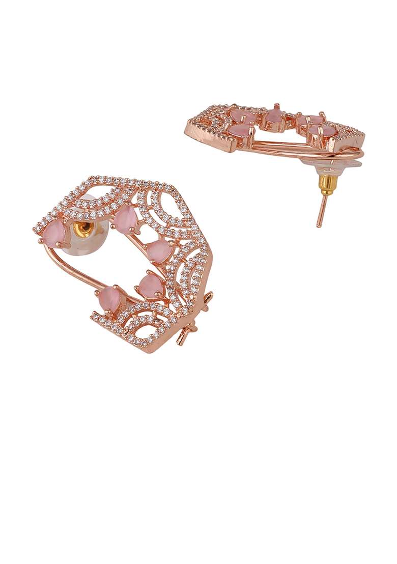 Pink Brasso Earrings - Indya