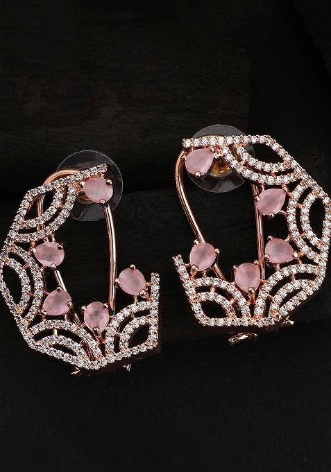 Pink Brasso Earrings