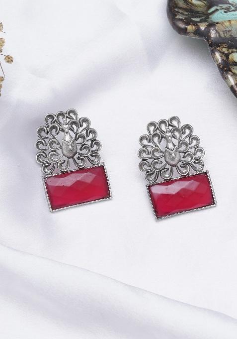 Pink Mixed Alloy Earring