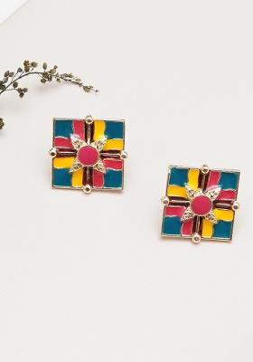 Multicolor Mixed Alloy Earring