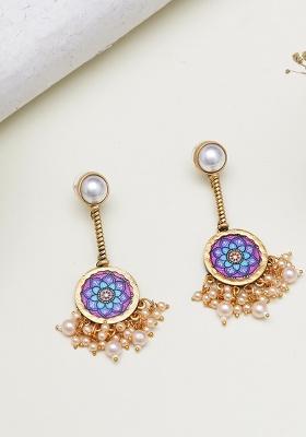 Golden Mixed Alloy Earring