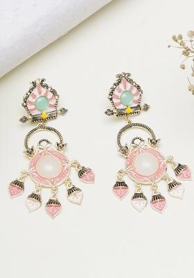 Pink Mixed Alloy Earring