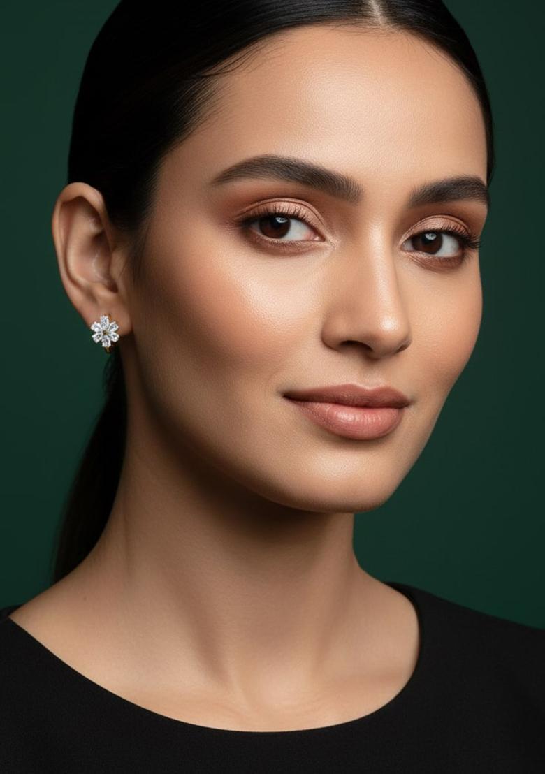 Golden Stainless Earrings Set - Indya