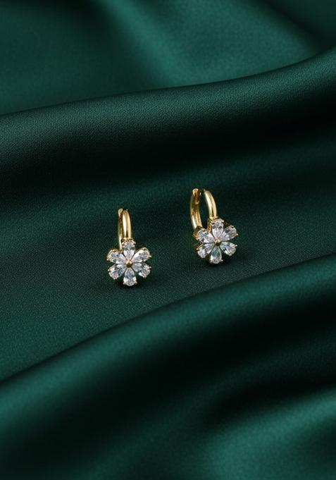 Golden Stainless Earrings Set