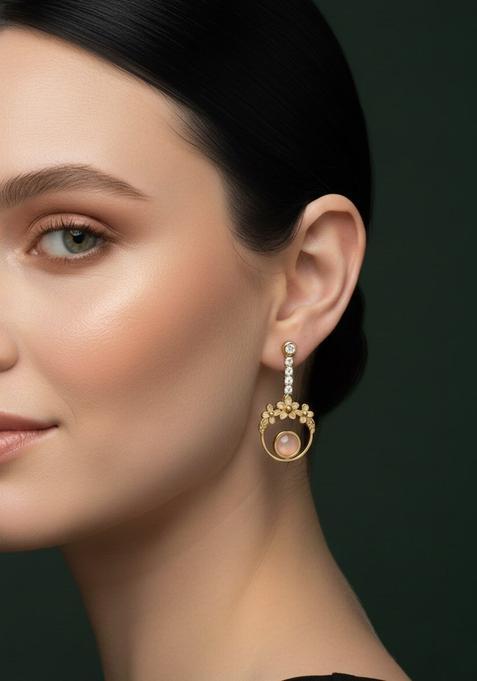 Golden Stainless Earrings Set