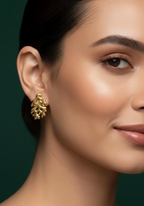 Golden Stainless Earrings Set