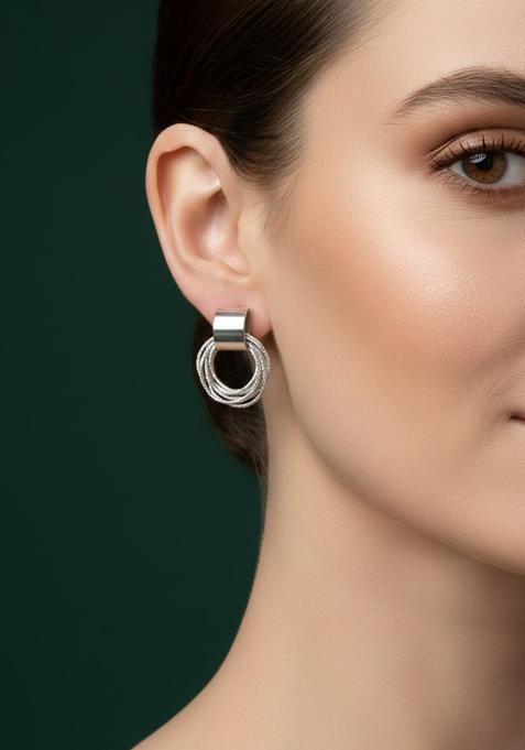 Golden Stainless Earrings Set