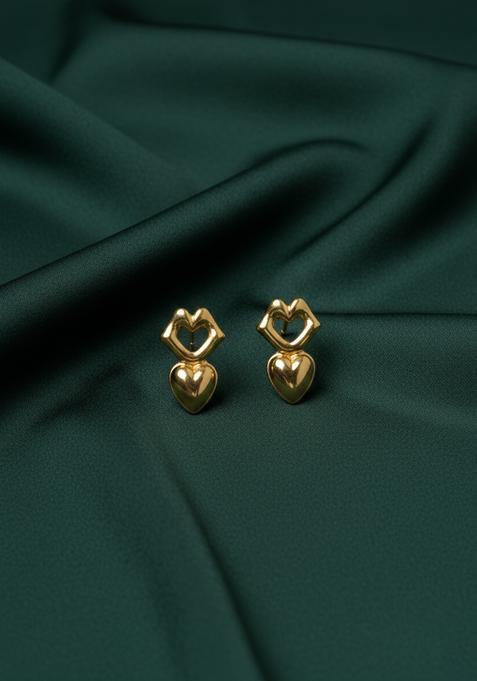 Golden Stainless Earrings Set