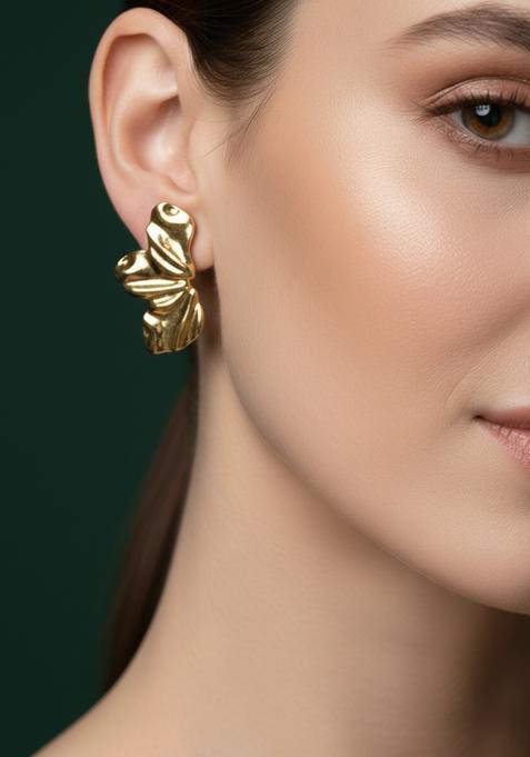 Golden Stainless Earrings Set