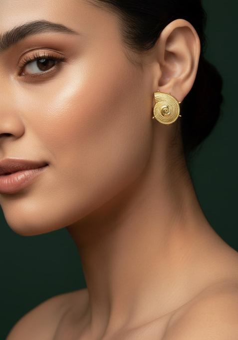 Golden Stainless Earrings Set