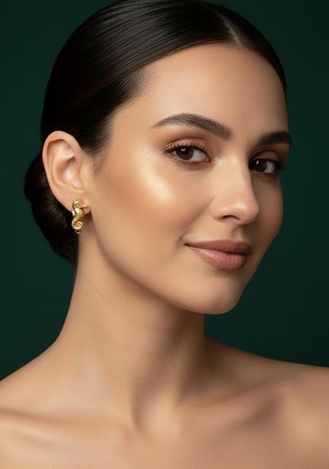 Golden Stainless Earrings Set