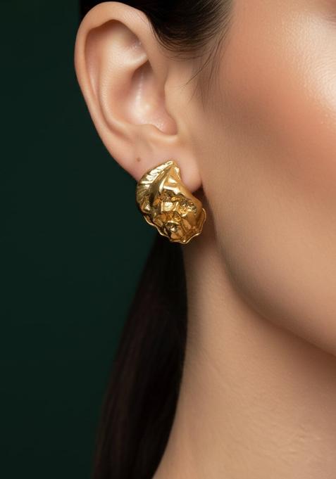 Golden Stainless Earrings Set