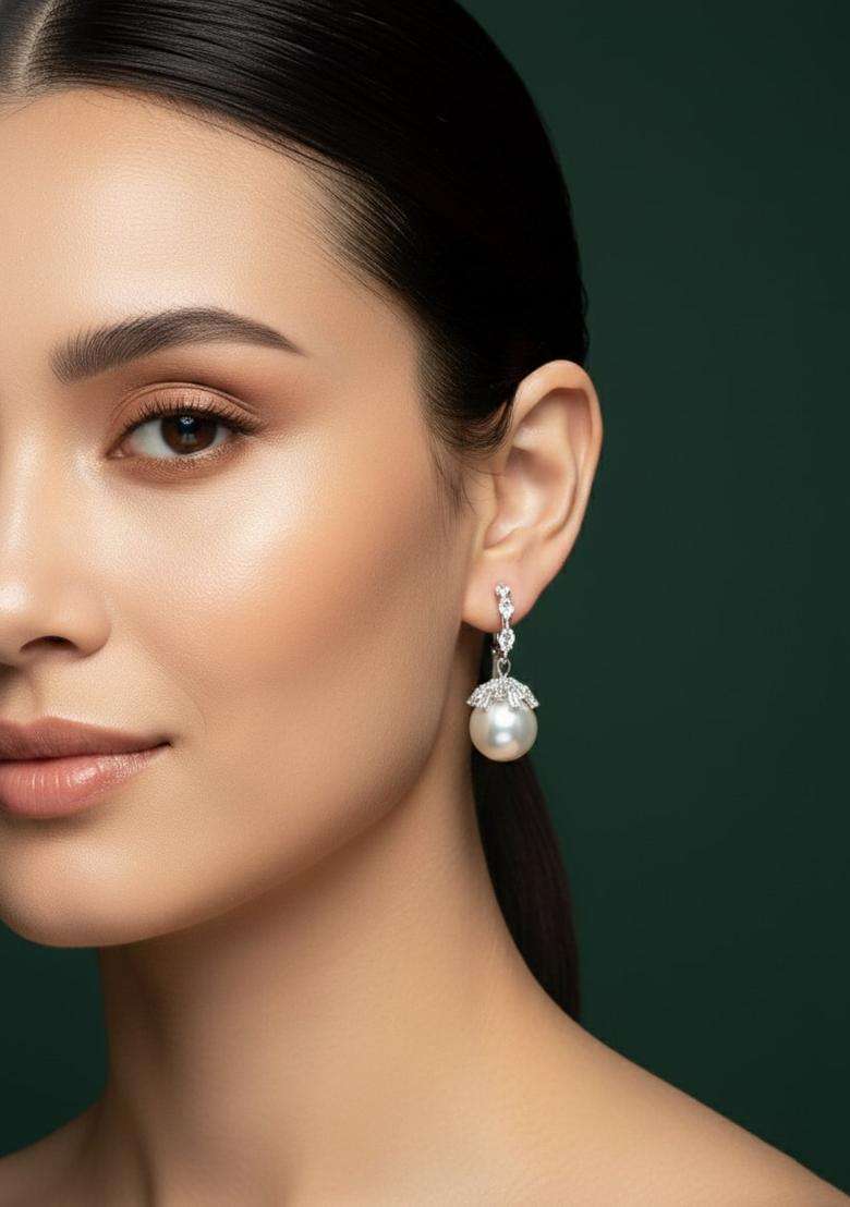 Golden Stainless Earrings Set - Indya