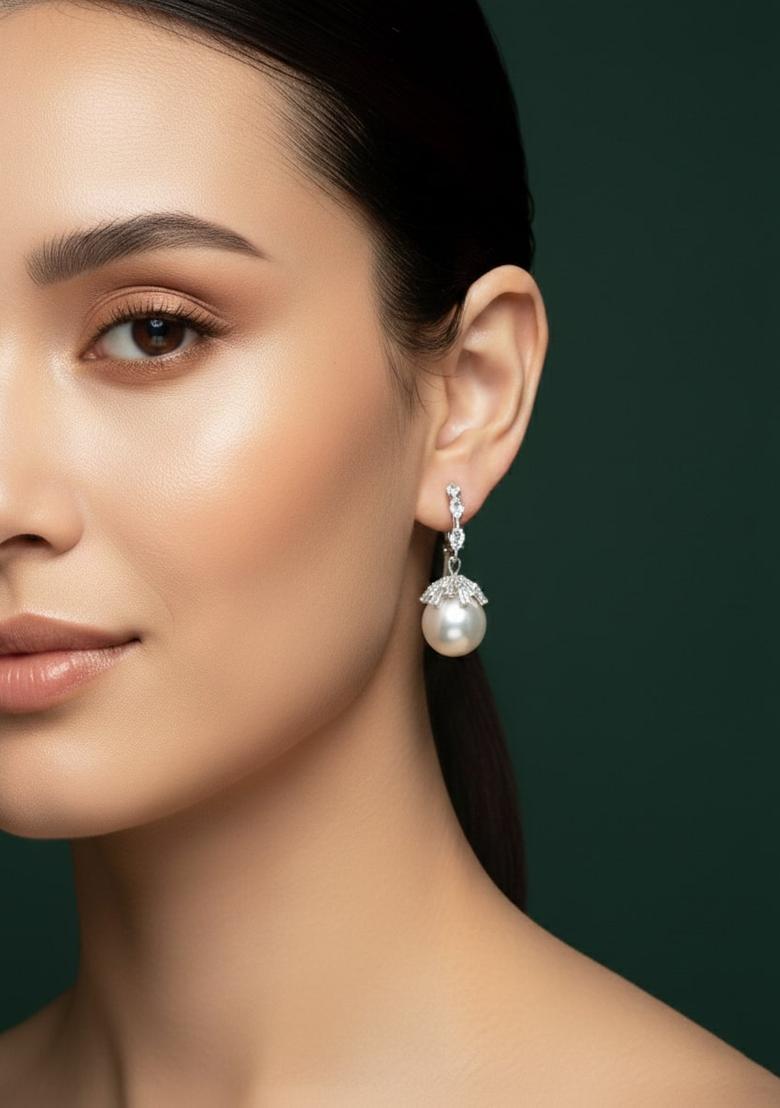 Golden Stainless Earrings Set - Indya