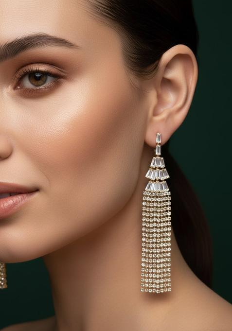 Golden Stainless Earrings Set