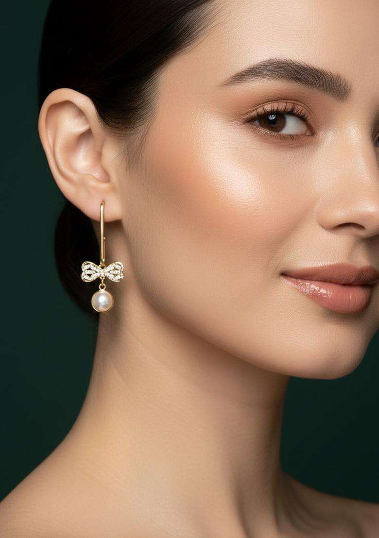 Silver Stainless Earrings Set - Indya