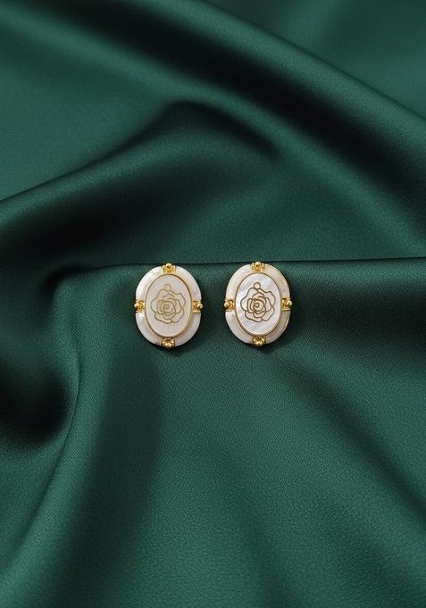 Golden Stainless Earrings Set
