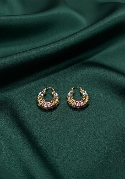 Golden Stainless Earrings Set