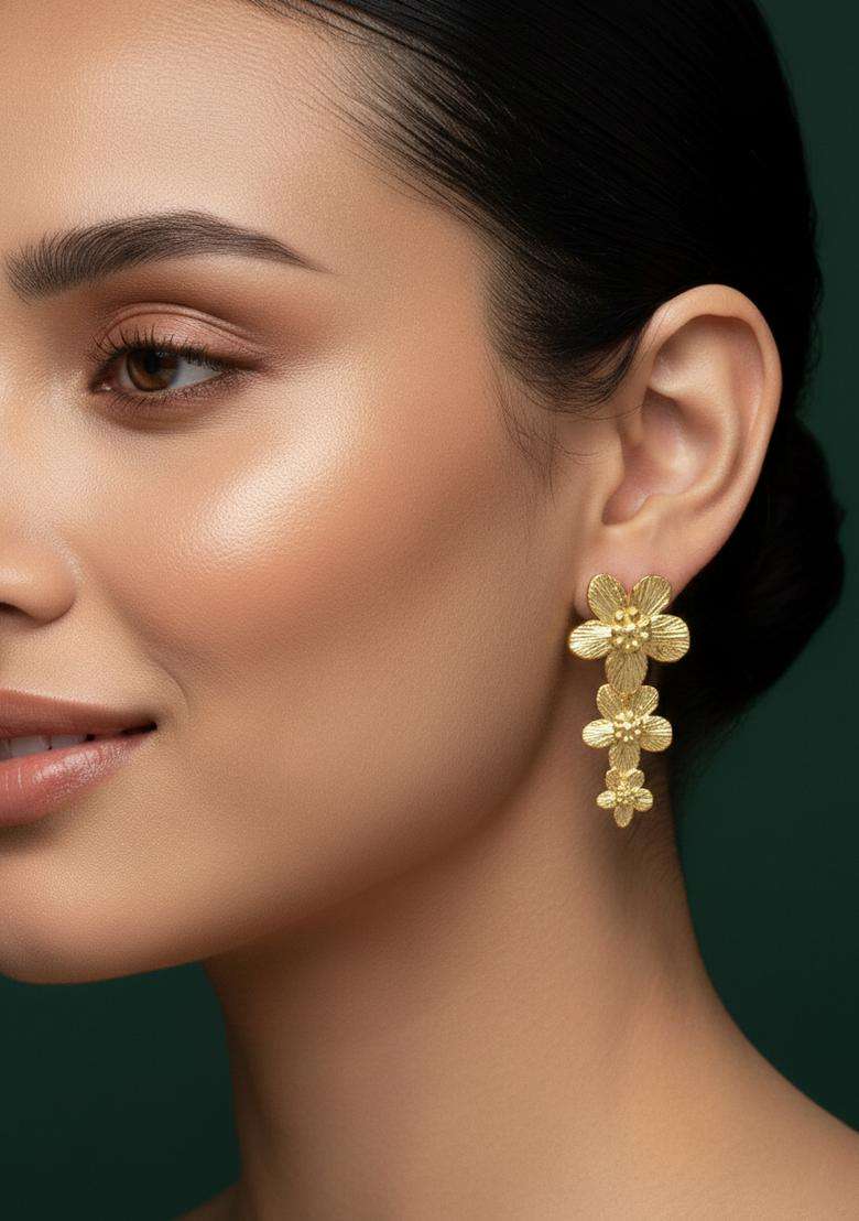 Silver Stainless Earrings Set - Indya